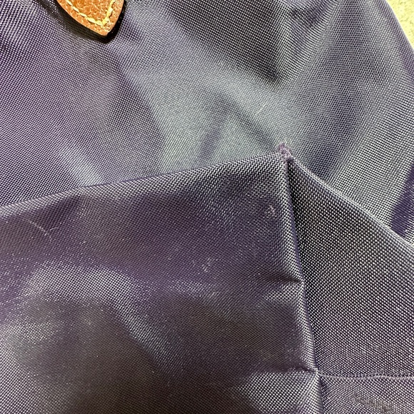 Longchamp Le Pliage Original, eggplant purple, medium w/ long handles - Picture 6 of 6